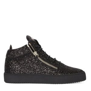 Giuseppe Zanotti Kriss Sneakers - Black Glitter - Size 8